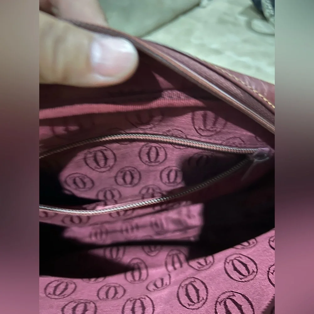 Authentic Vintage Cartier leather sling bag. Used - Picture 6 of 11